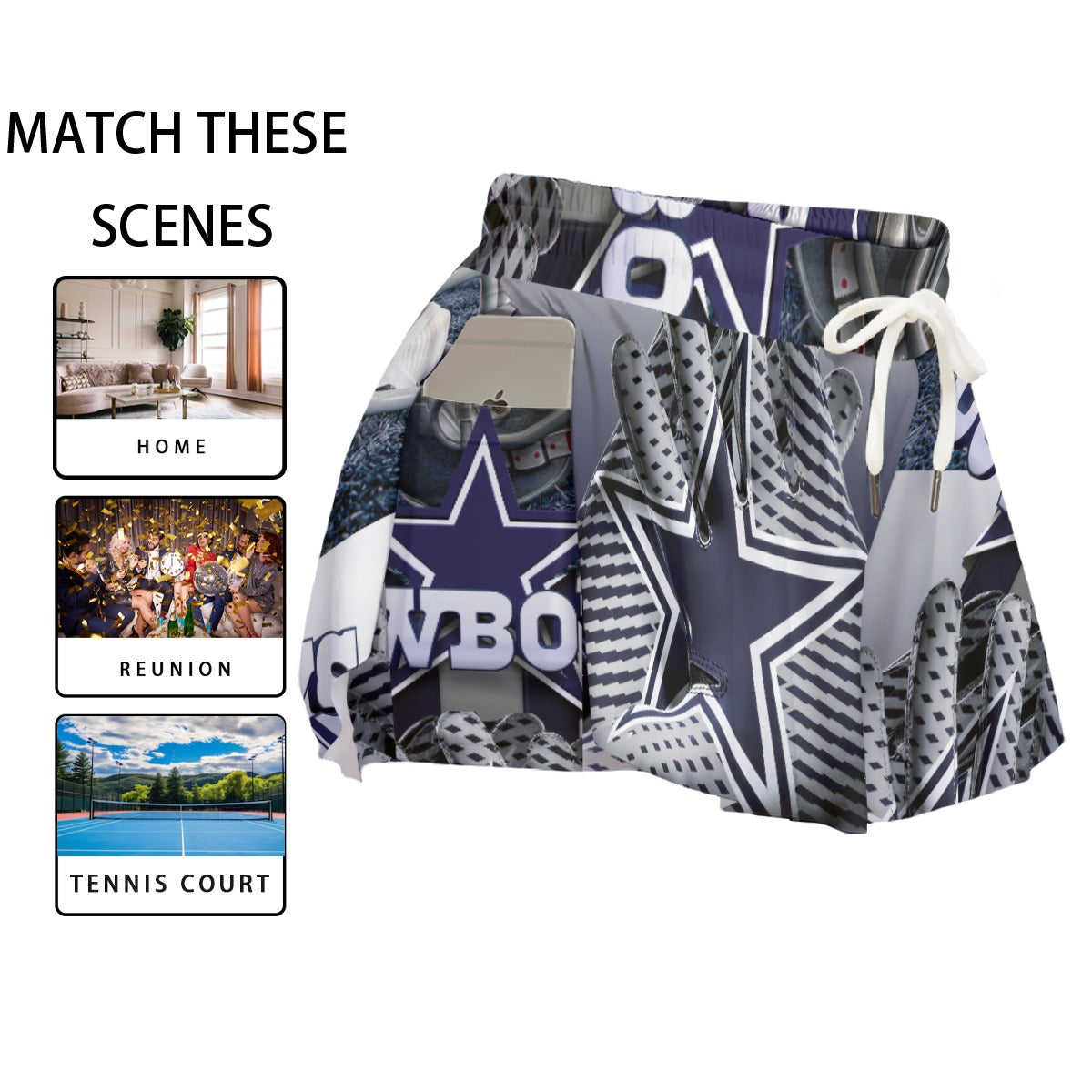 Dallas Cowboys Women's Sport Skorts