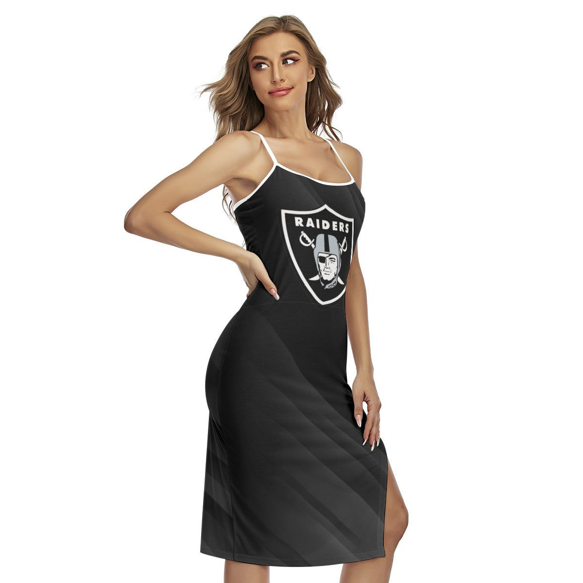 Las Vegas Raiders Pirate Logo Back Cross Cami Dress