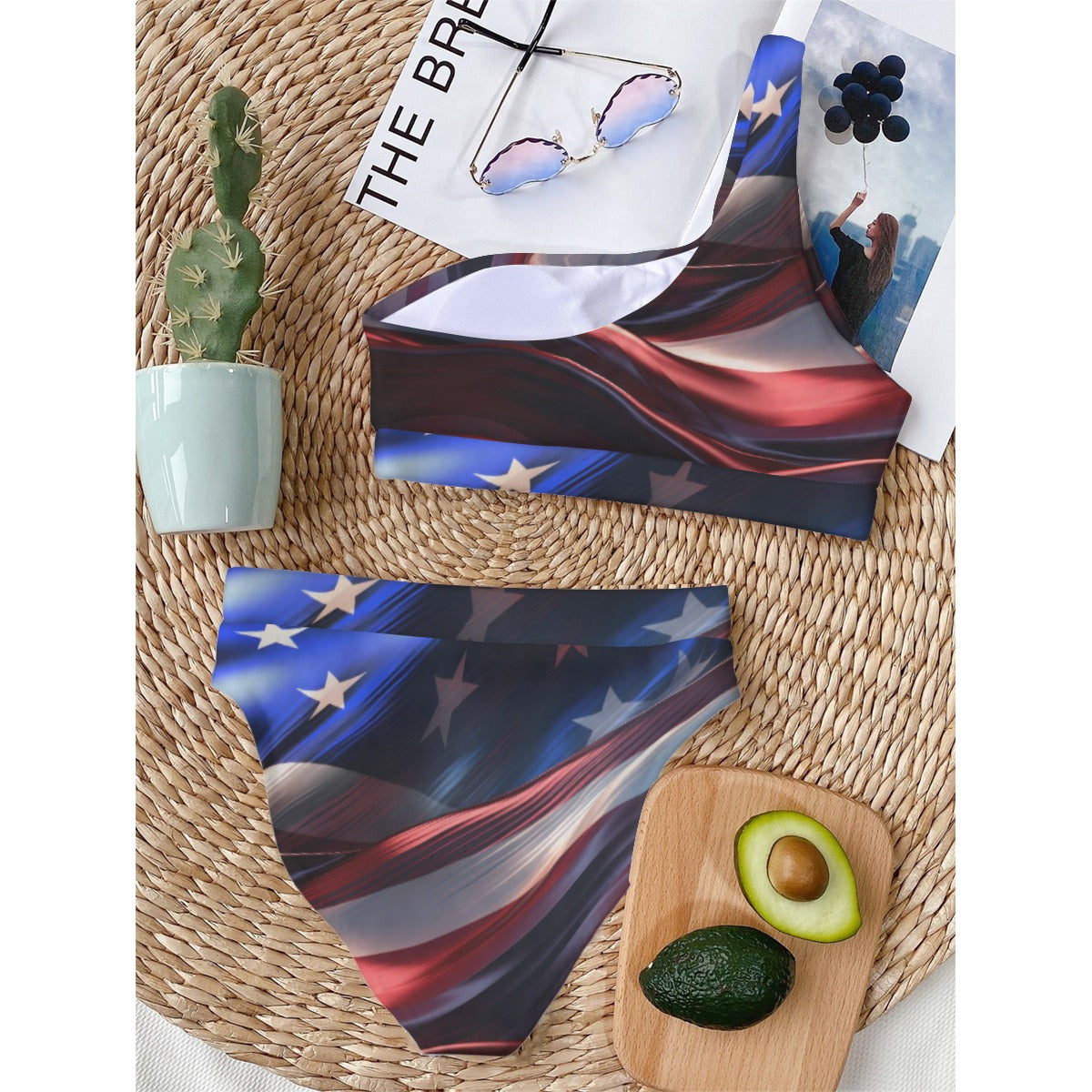 USA Women's Bikini With Single Shoulder