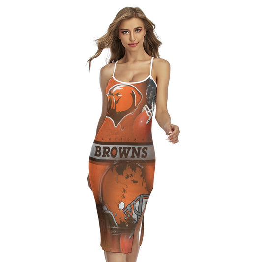 Cleveland Browns Cross Back Cami Dress