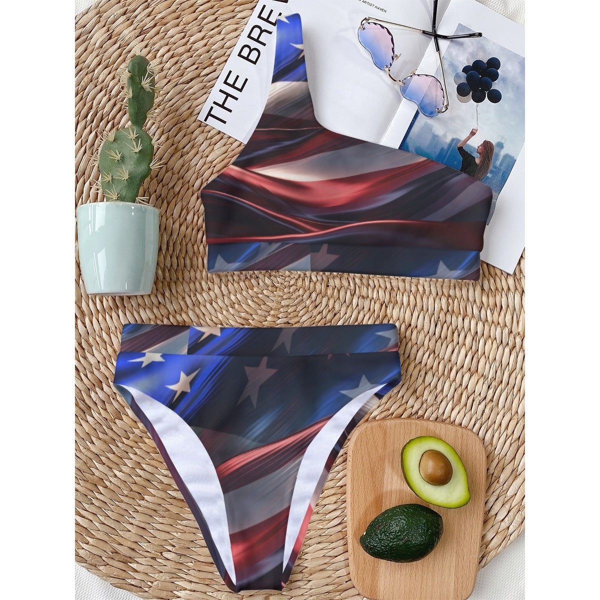 USA Women's Bikini With Single Shoulder