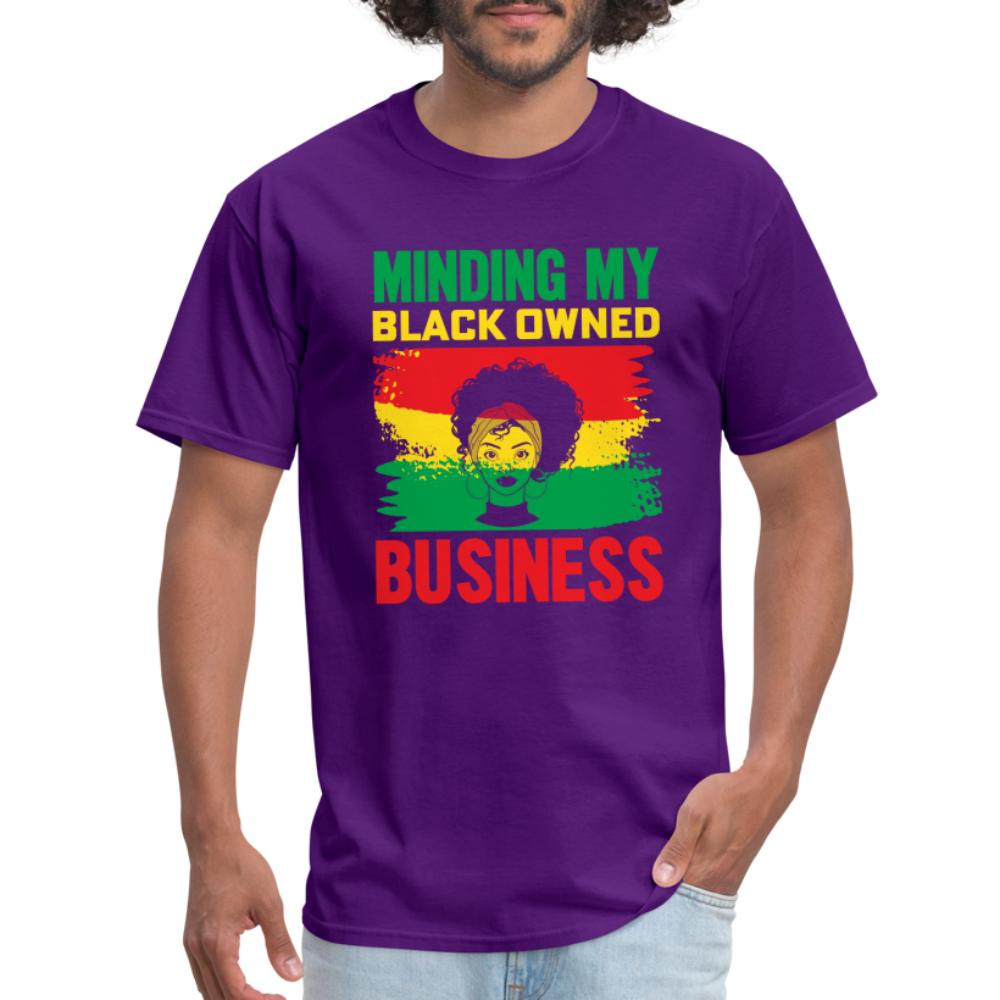 Minding My Black Owned Business - purple