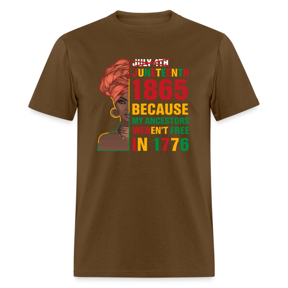Black Independence Day T-Shirt - brown