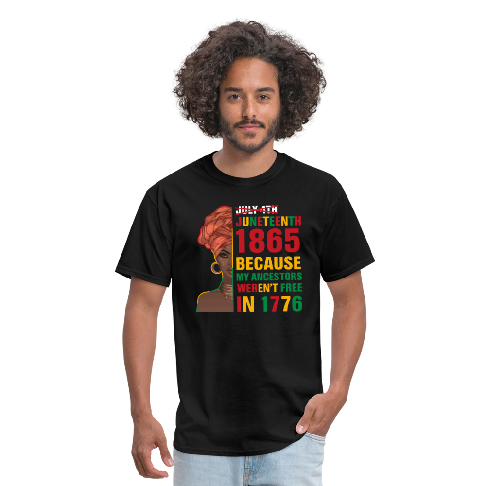Black Independence Day T-Shirt - black