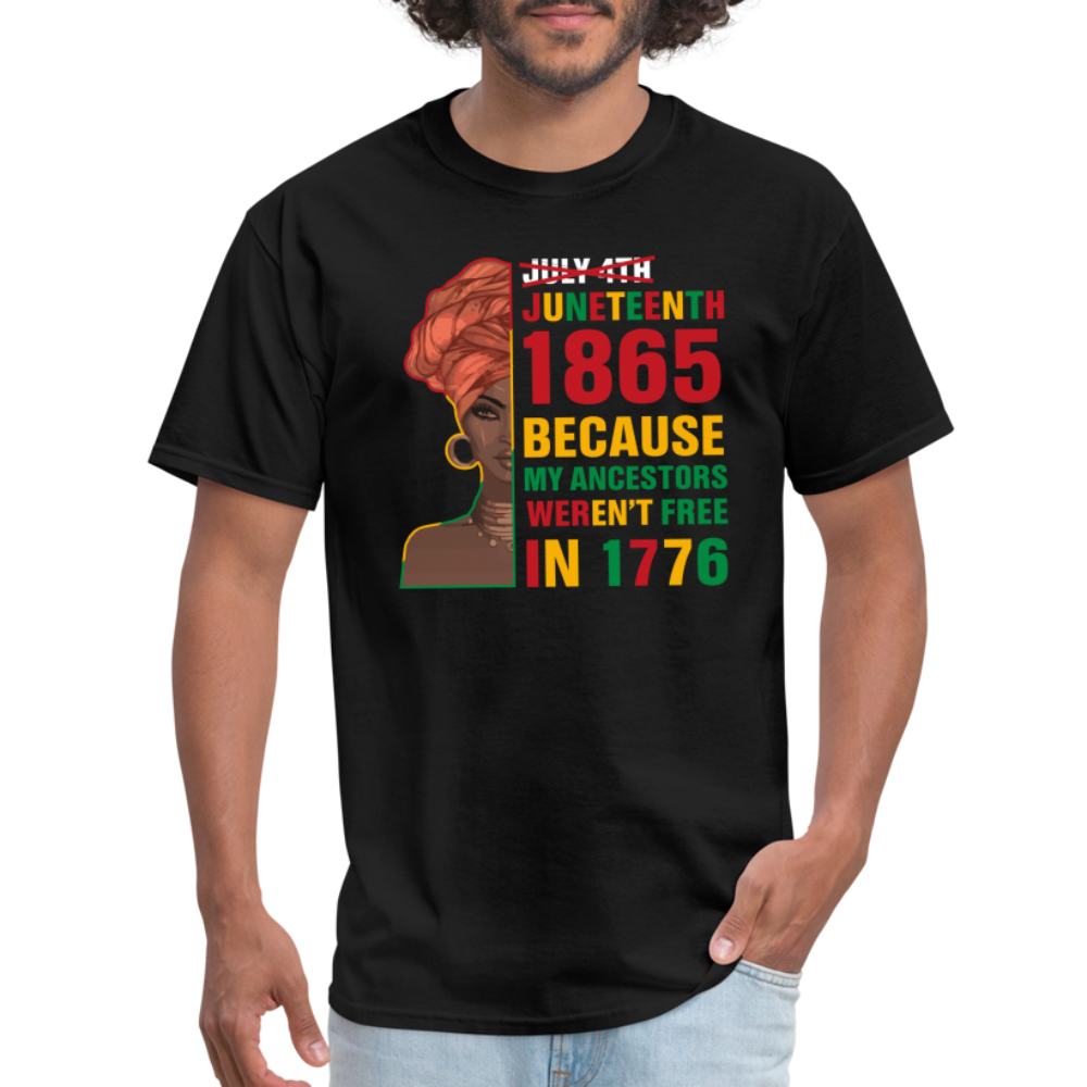 Black Independence Day T-Shirt - black