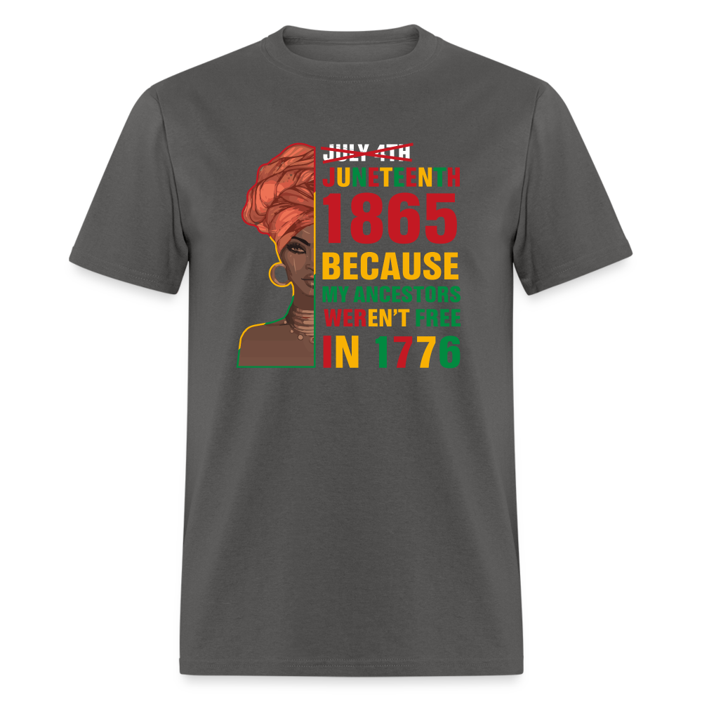 Black Independence Day T-Shirt - charcoal