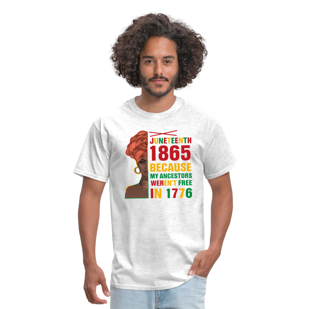 Black Independence Day T-Shirt - light heather gray