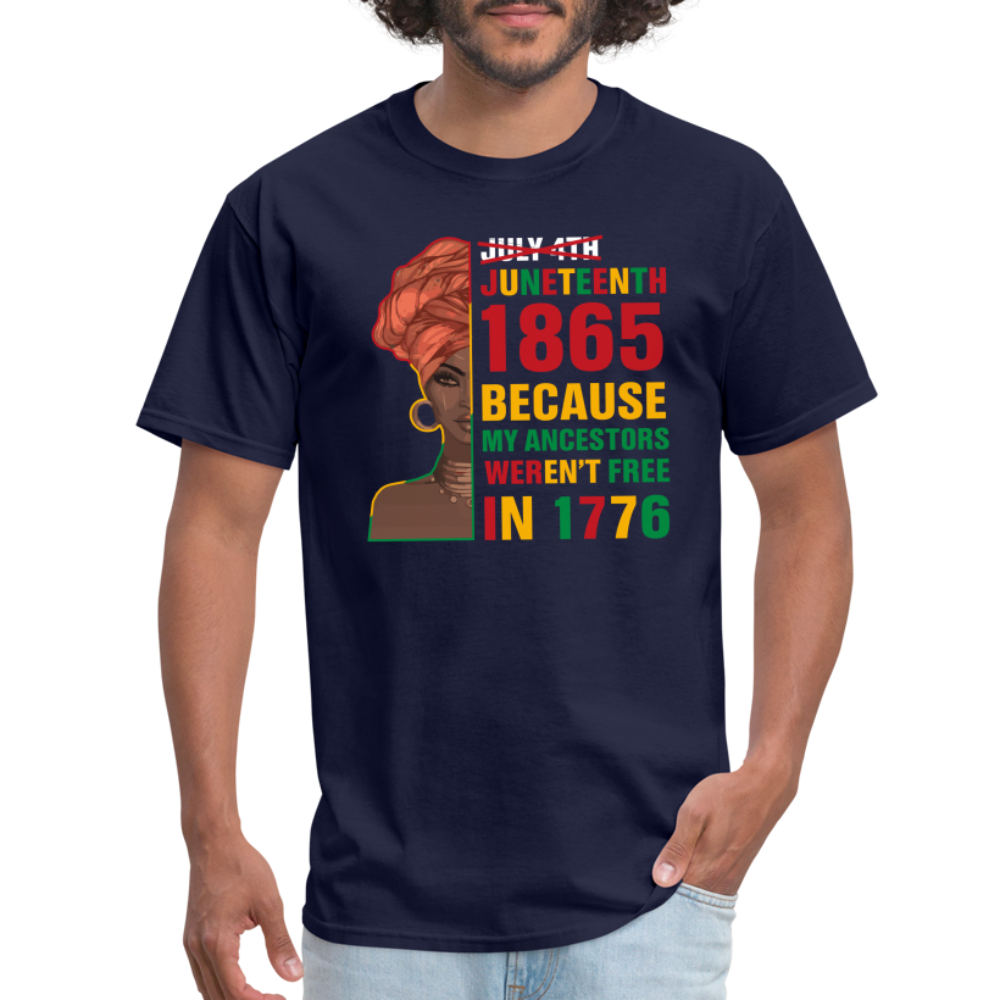 Black Independence Day T-Shirt - navy