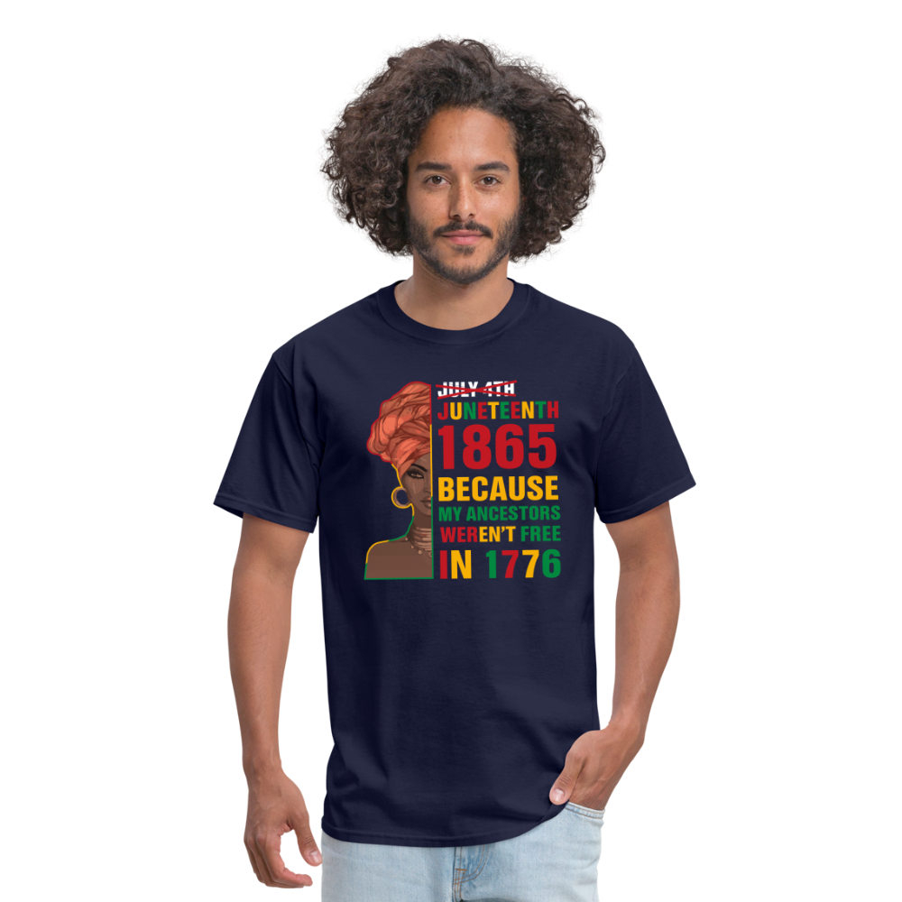 Black Independence Day T-Shirt - navy