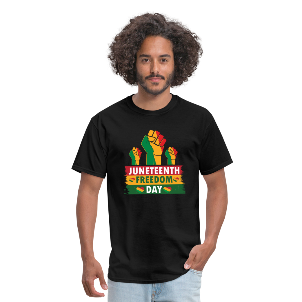 Juneteenth Fist T-Shirt - black