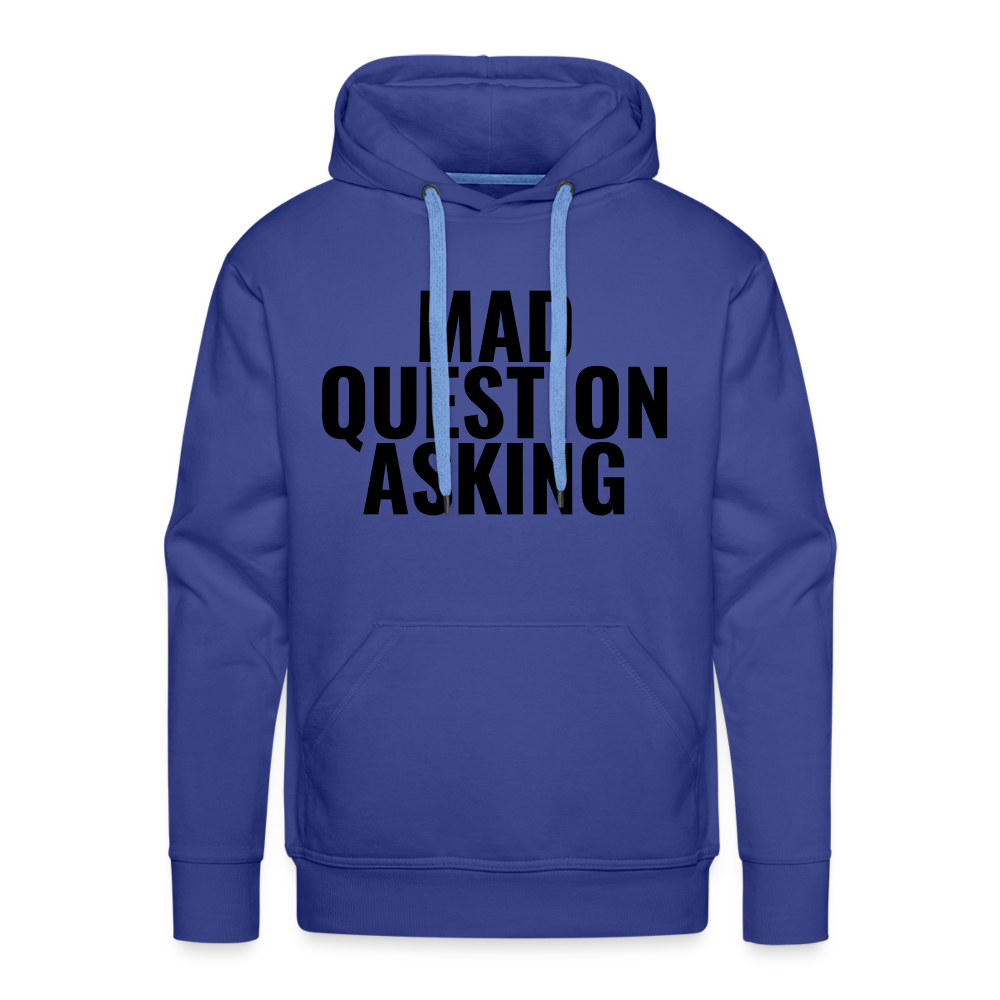 Mad Question Asking Hoodie - royal blue