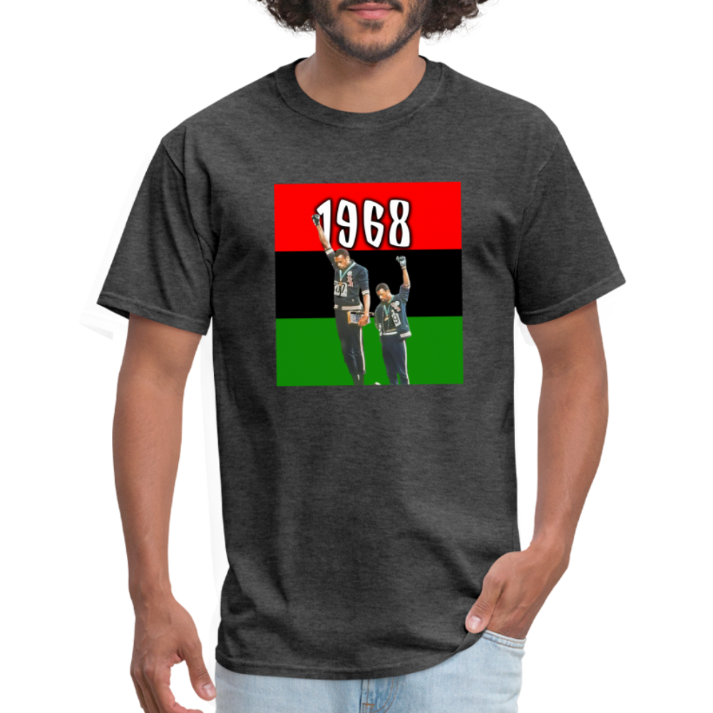 Tommie Smith and John Carlos Unisex T-Shirt - heather black