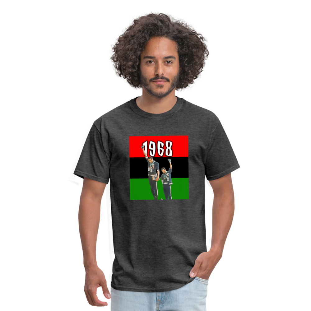 Tommie Smith and John Carlos Unisex T-Shirt - heather black