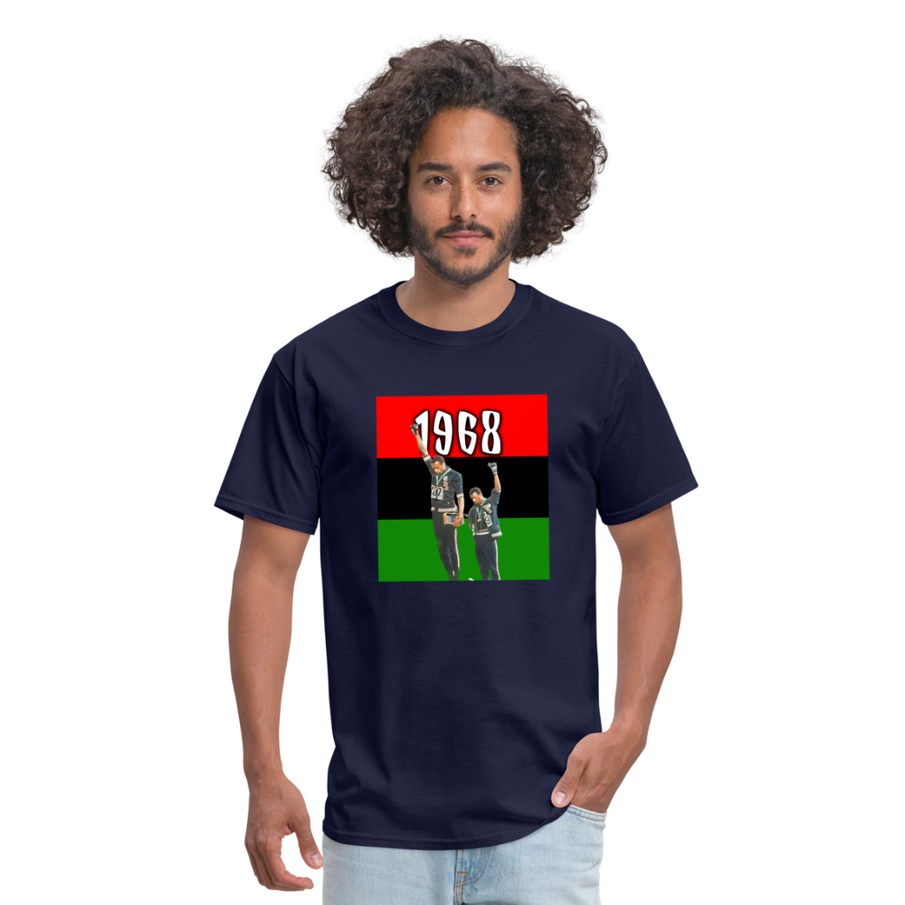 Tommie Smith and John Carlos Unisex T-Shirt - navy