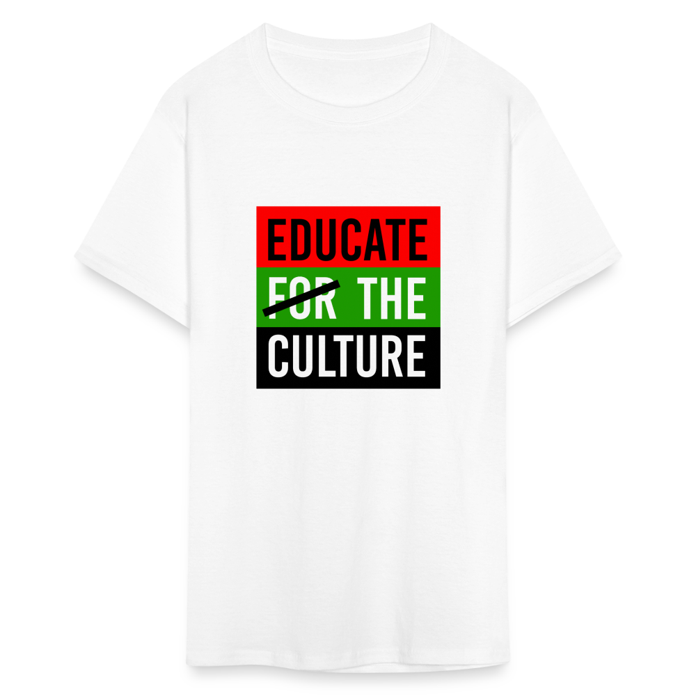 Educate The Culture T-Shirt - white