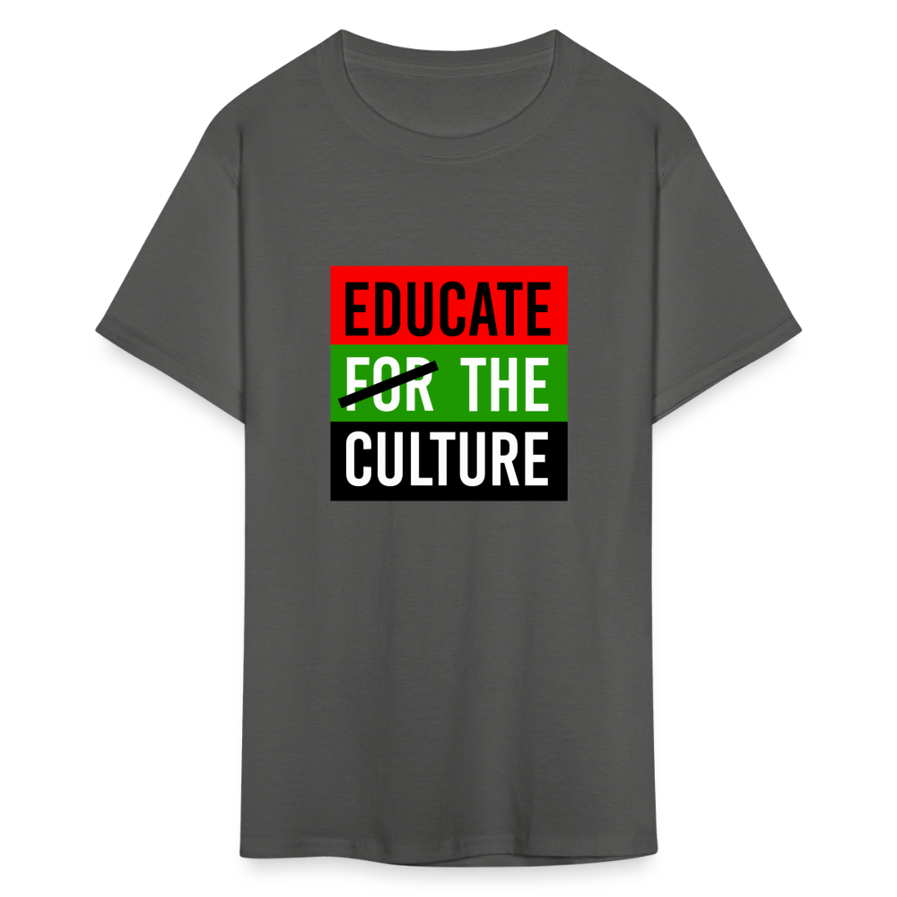 Educate The Culture T-Shirt - charcoal