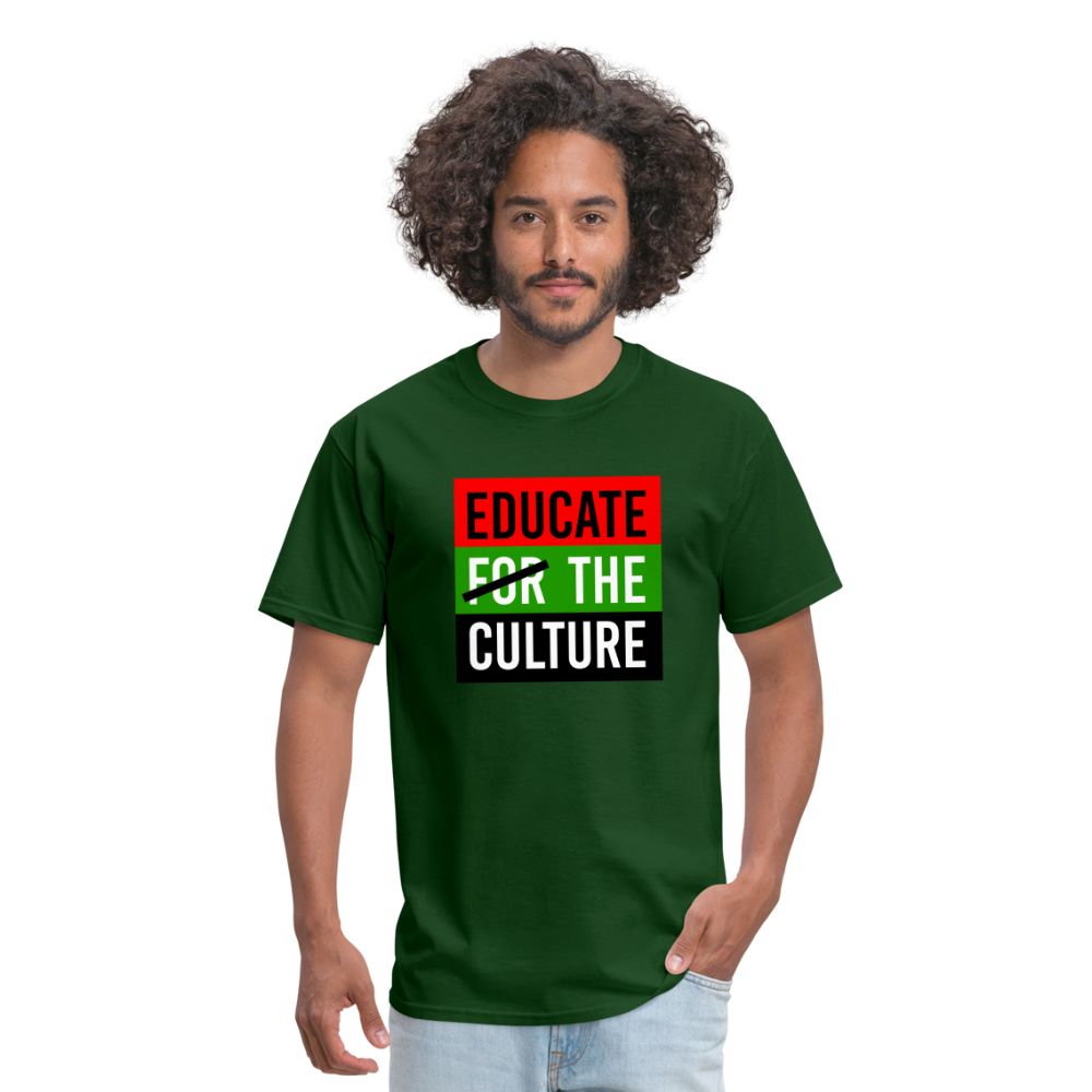 Educate The Culture T-Shirt - forest green