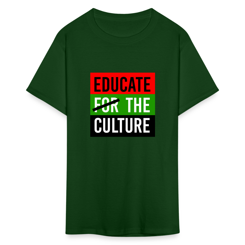 Educate The Culture T-Shirt - forest green