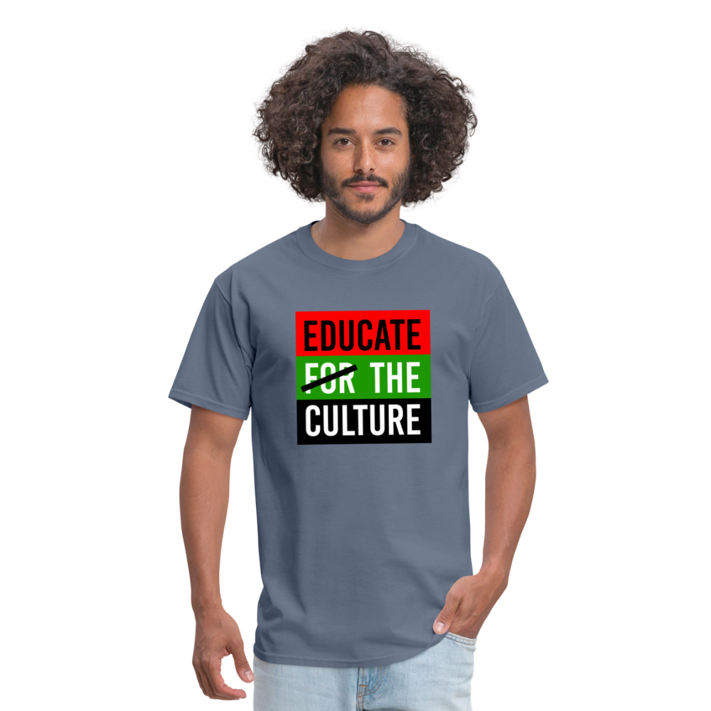 Educate The Culture T-Shirt - denim