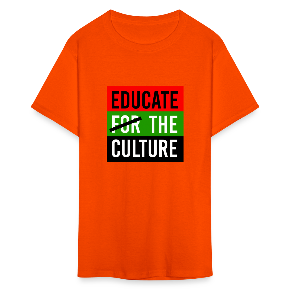 Educate The Culture T-Shirt - orange