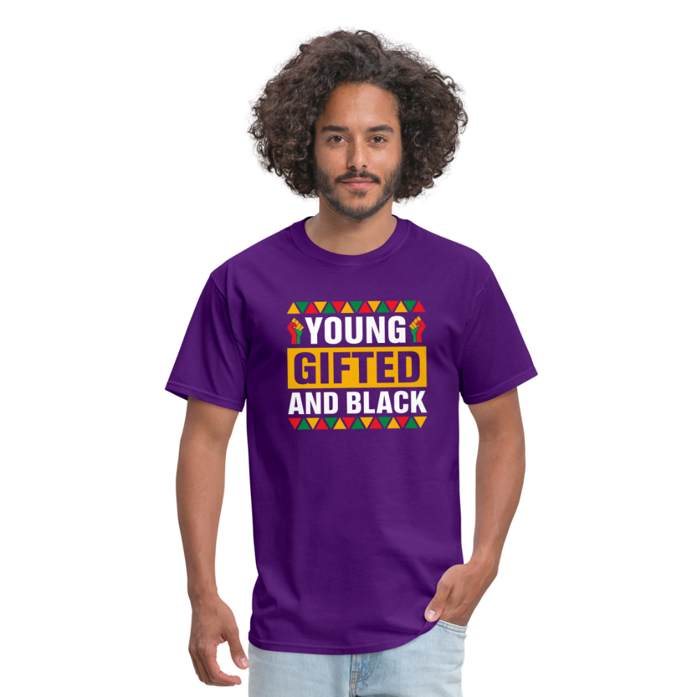 Young, Gifted and Black - Unisex Classic T-Shirt - purple
