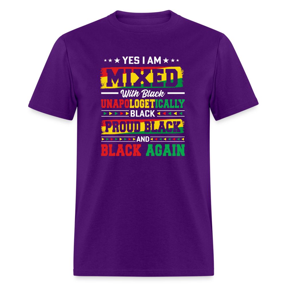 Black Mixed with Black - Unisex Classic T-Shirt - purple