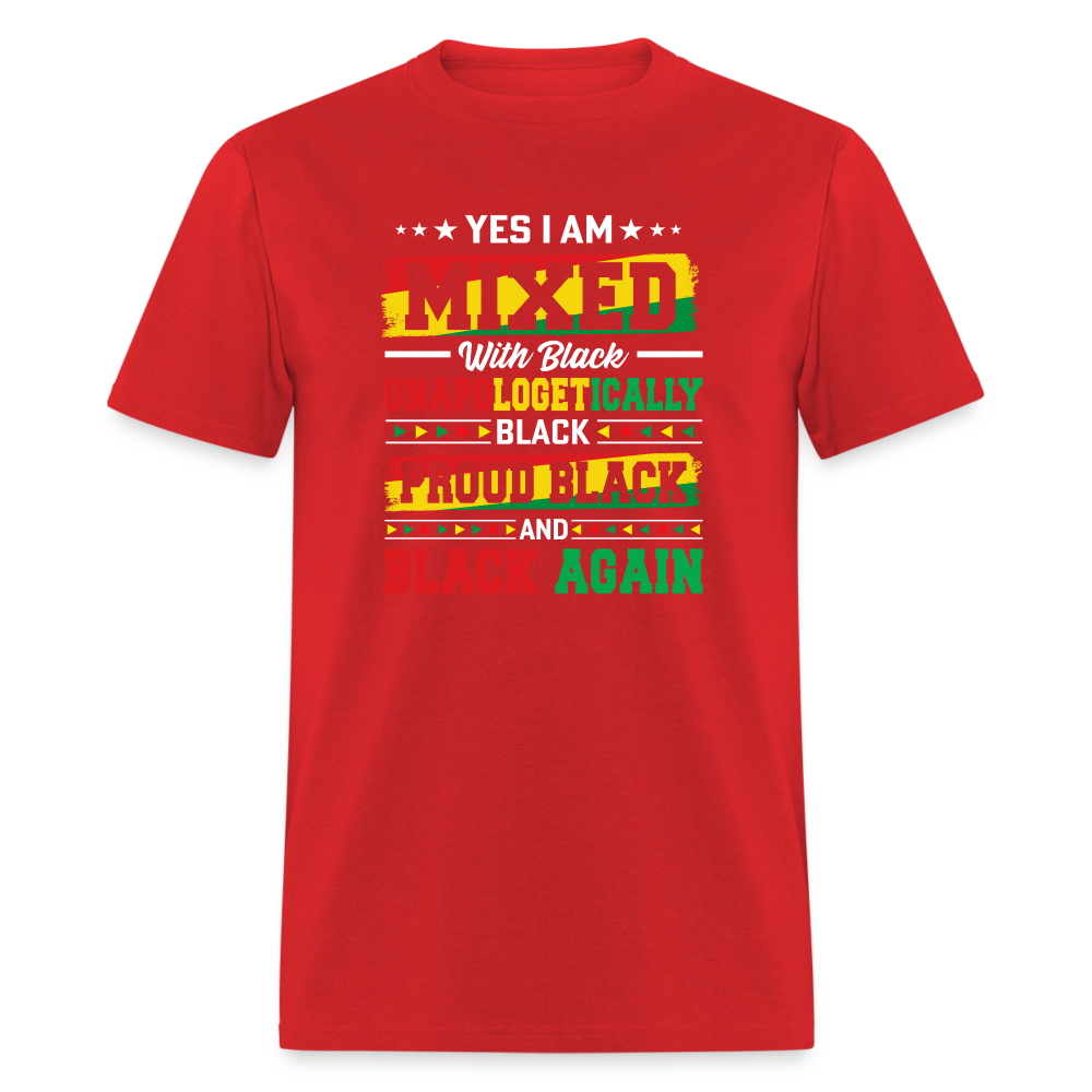 Black Mixed with Black - Unisex Classic T-Shirt - red