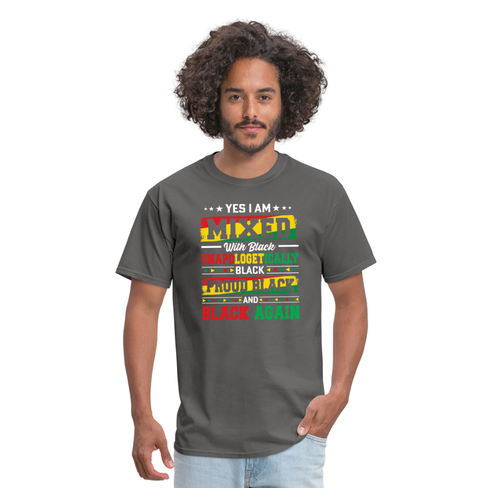 Black Mixed with Black - Unisex Classic T-Shirt - charcoal