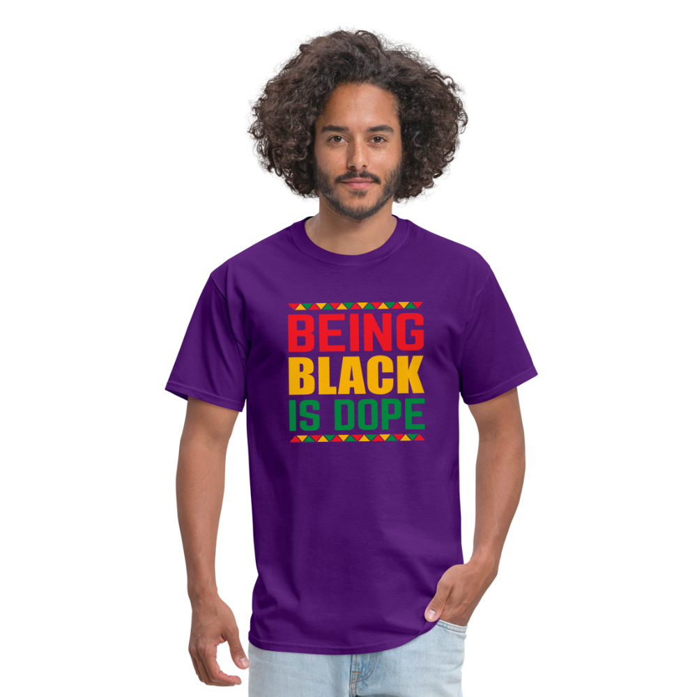 Being Black is Dope - Unisex Classic T-Shirt - purple