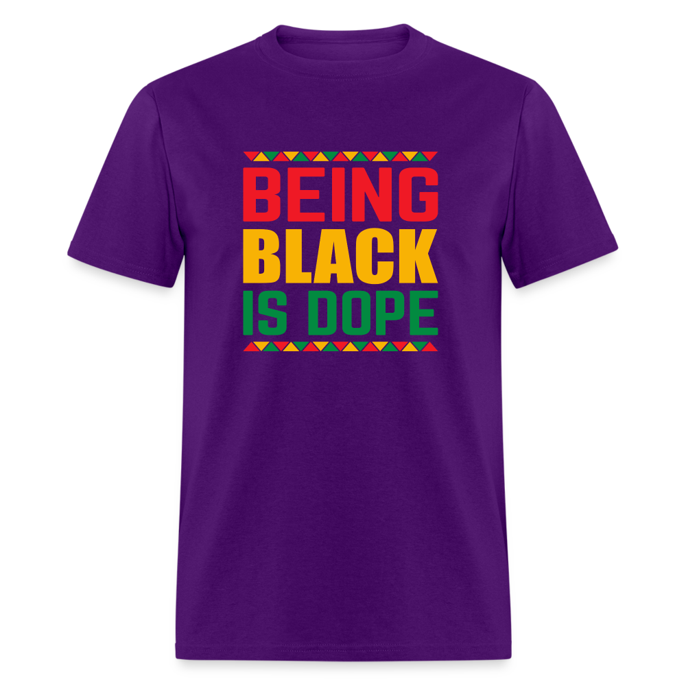 Being Black is Dope - Unisex Classic T-Shirt - purple