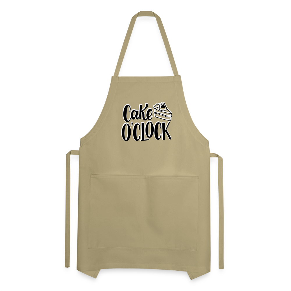Cake o'Clock - Adjustable Apron - khaki