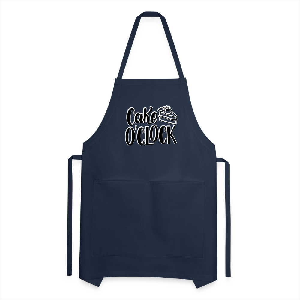 Cake o'Clock - Adjustable Apron - navy