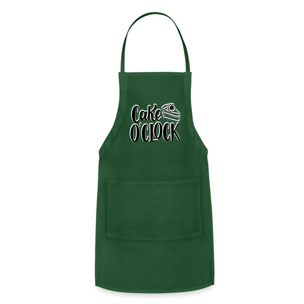 Cake o'Clock - Adjustable Apron - forest green