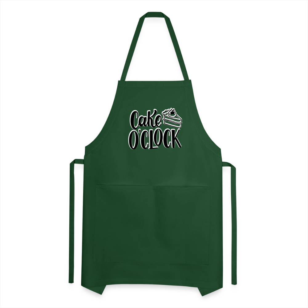 Cake o'Clock - Adjustable Apron - forest green