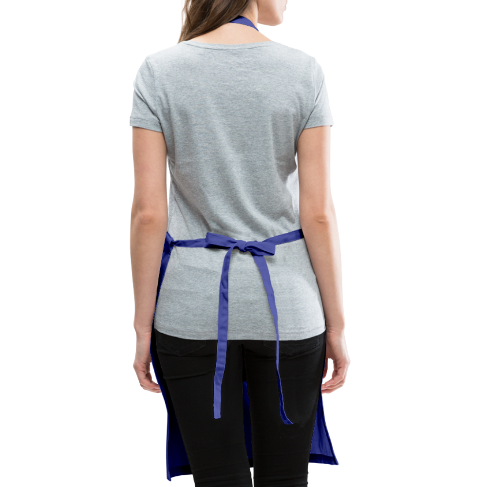 Melanin Made This Food - Adjustable Apron - royal blue