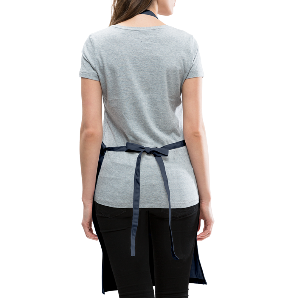 Melanin Made This Food - Adjustable Apron - navy