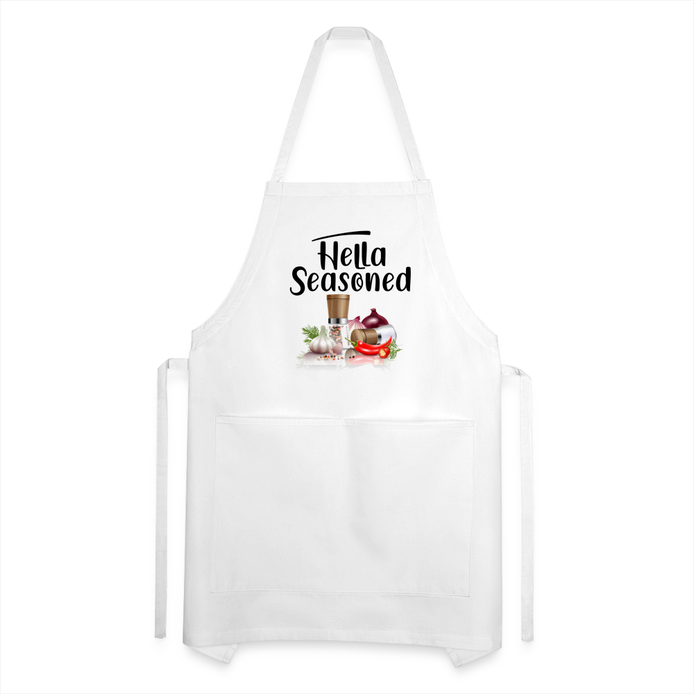 Hella Seasoned - Adjustable Apron - white