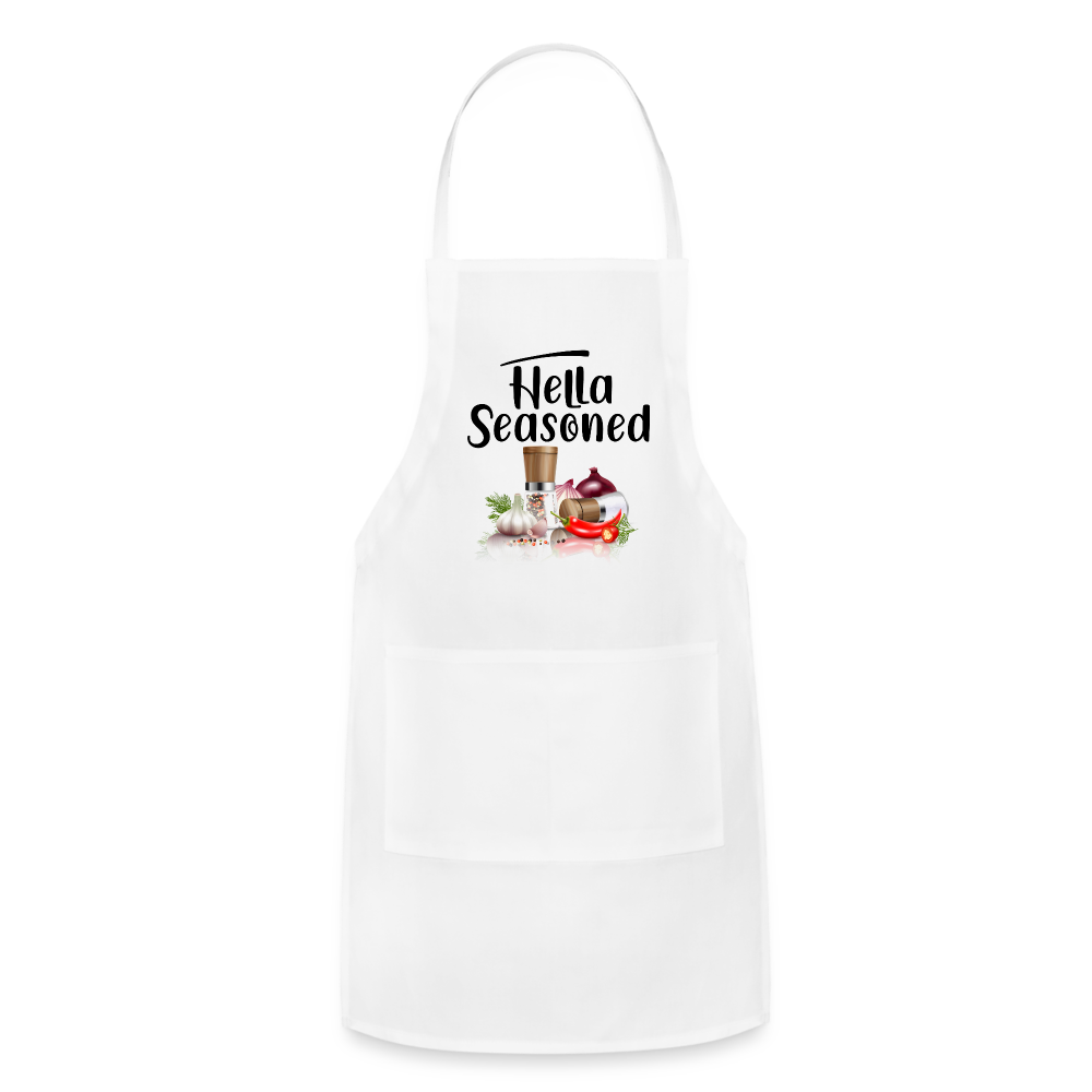 Hella Seasoned - Adjustable Apron - white