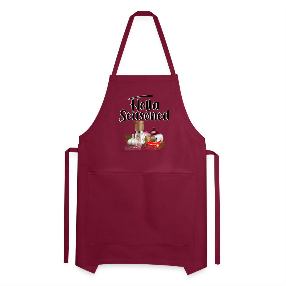 Hella Seasoned - Adjustable Apron - burgundy