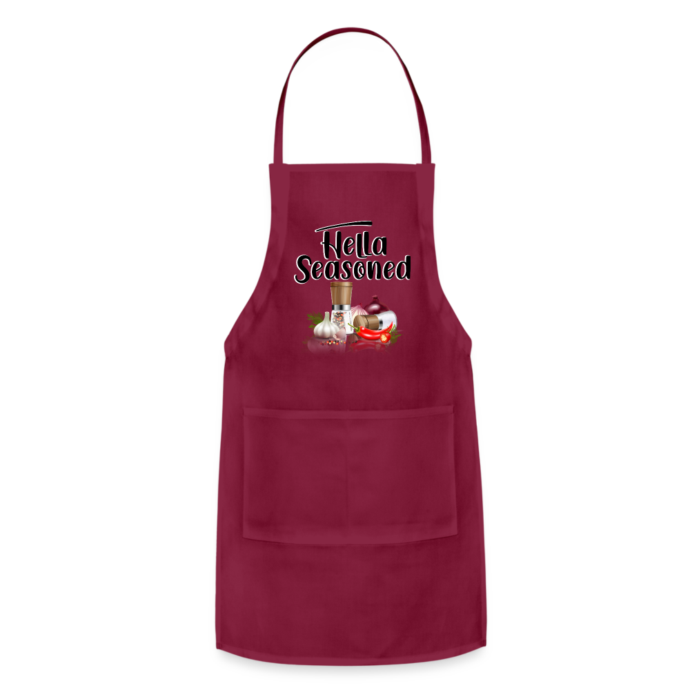 Hella Seasoned - Adjustable Apron - burgundy
