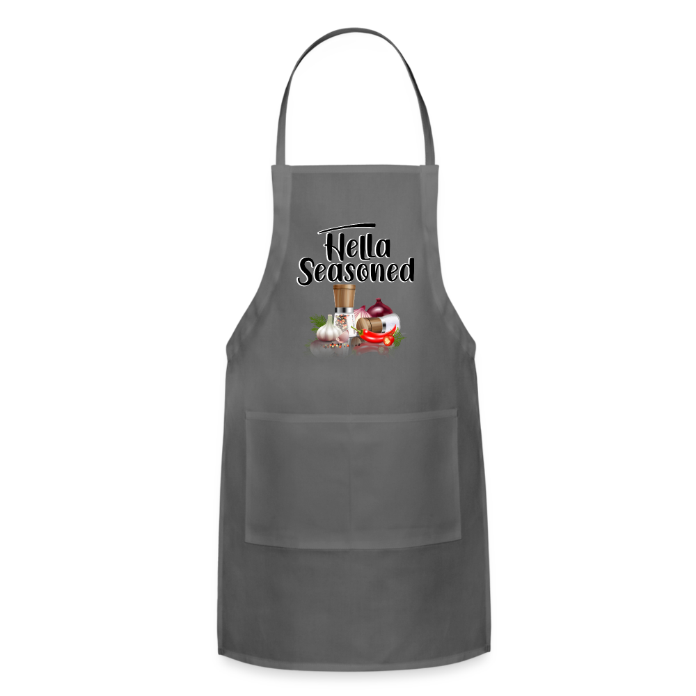 Hella Seasoned - Adjustable Apron - charcoal