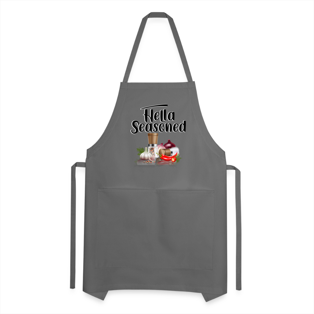 Hella Seasoned - Adjustable Apron - charcoal