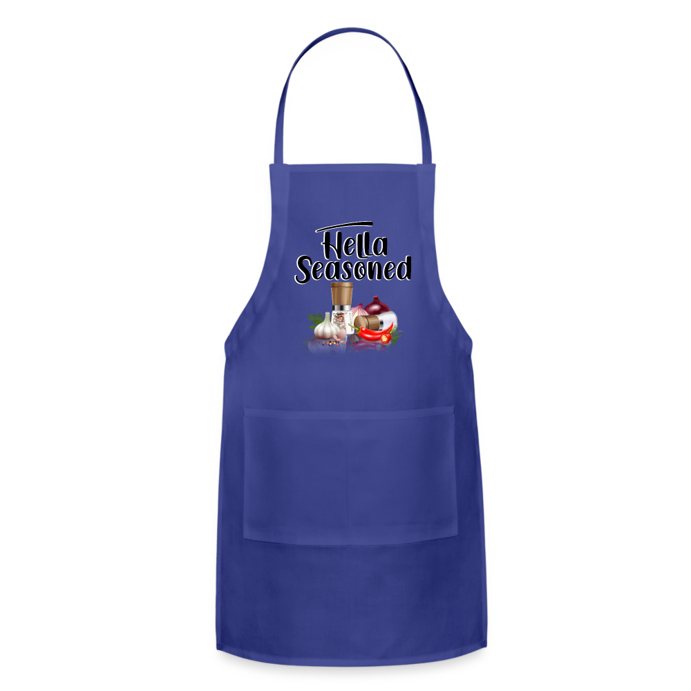 Hella Seasoned - Adjustable Apron - royal blue