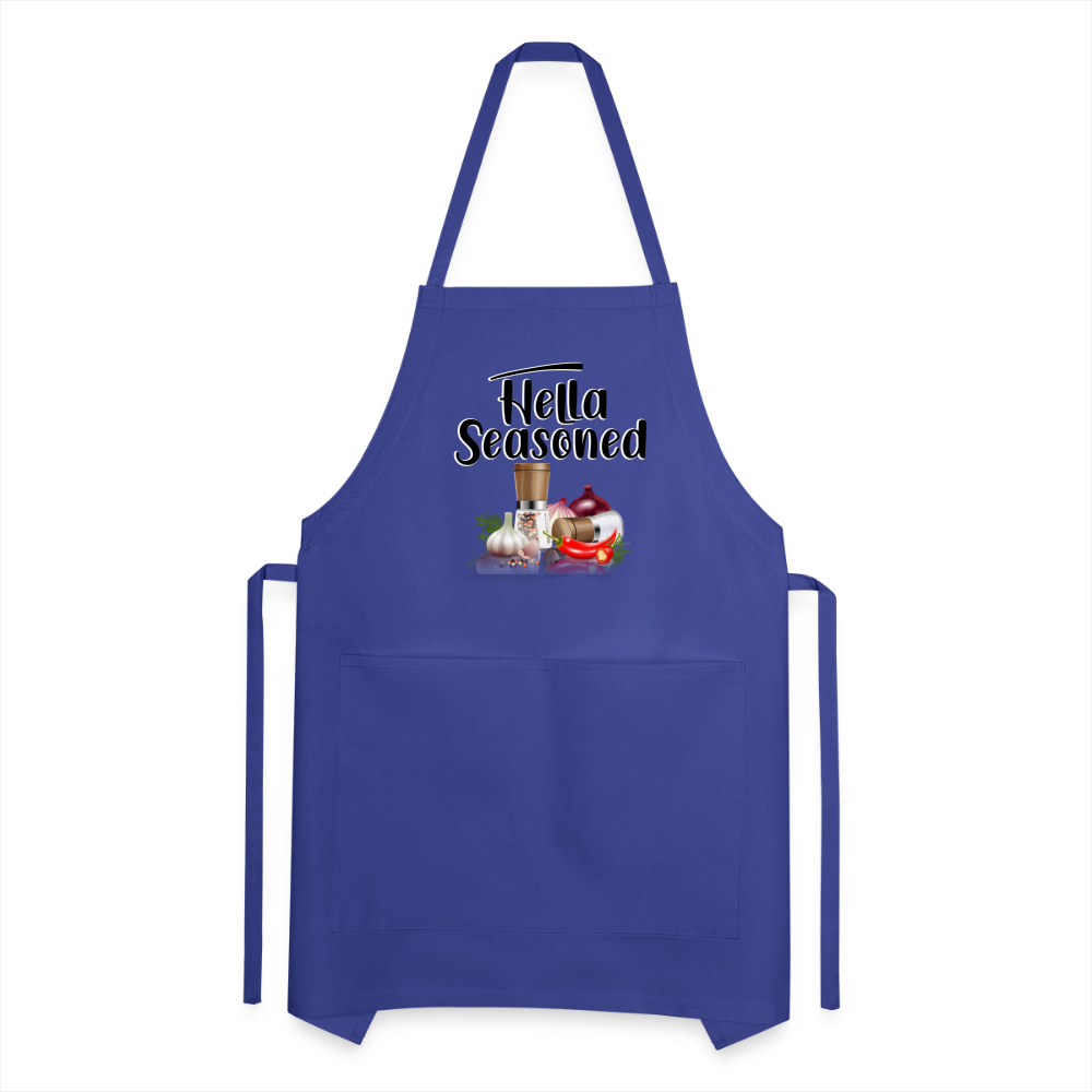 Hella Seasoned - Adjustable Apron - royal blue