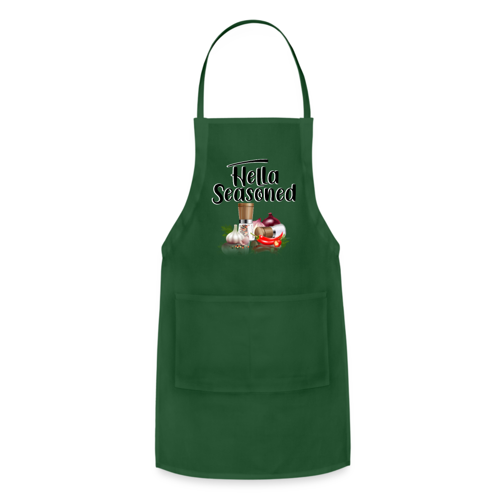 Hella Seasoned - Adjustable Apron - forest green