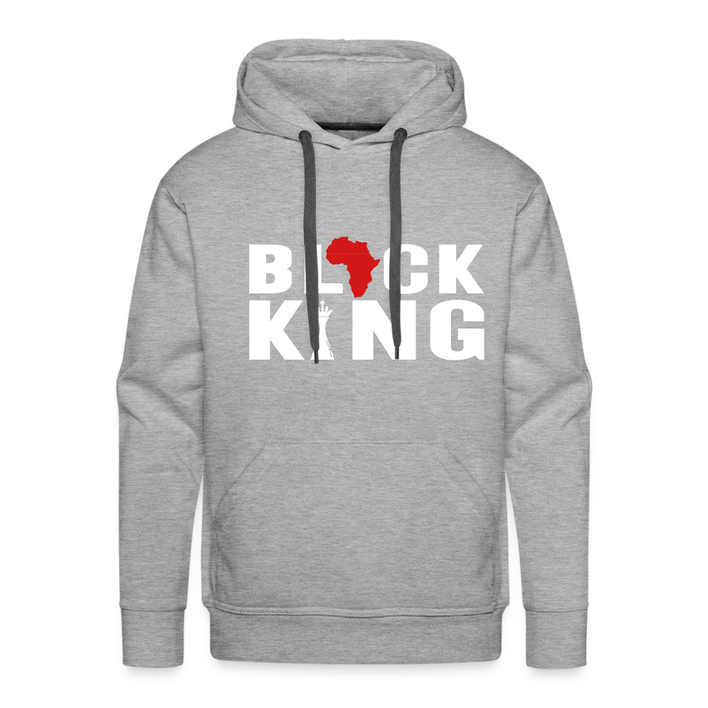 Black King - Men's Hoodie - heather grey