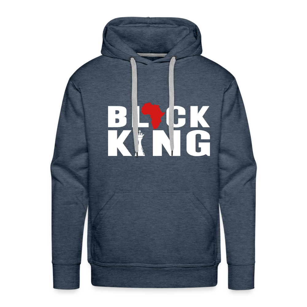 Black King - Men's Hoodie - heather denim