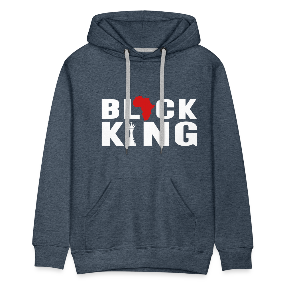 Black King - Men's Hoodie - heather denim