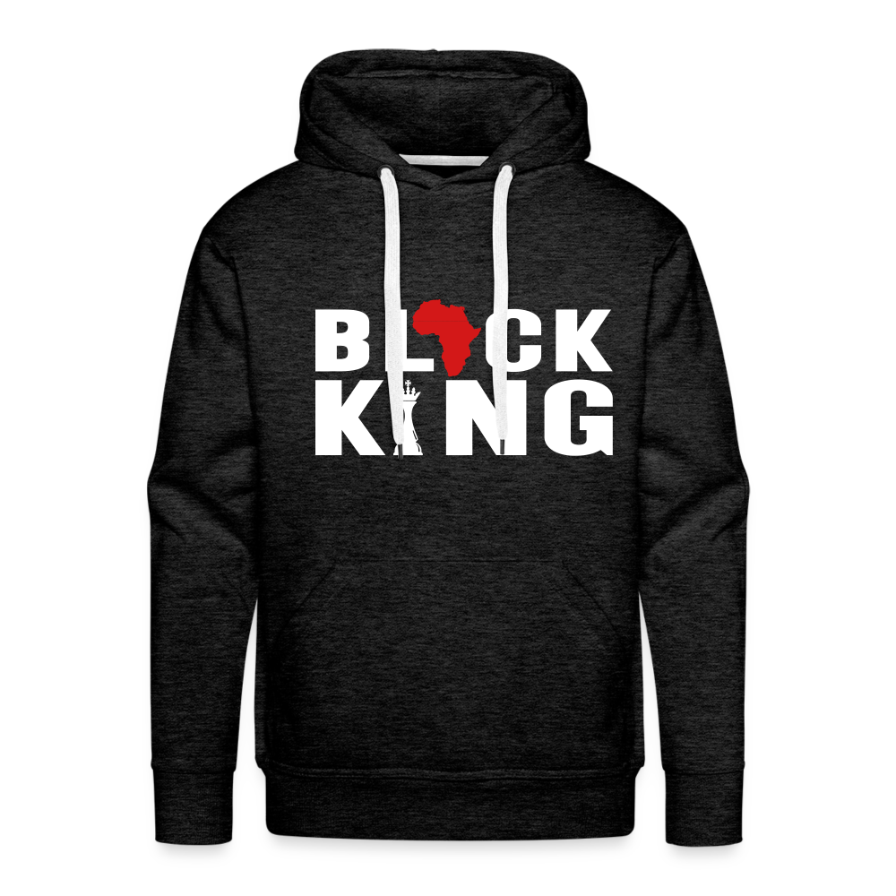 Black King - Men's Hoodie - charcoal grey