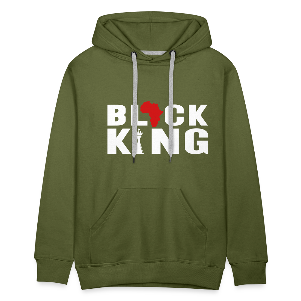 Black King - Men's Hoodie - olive green